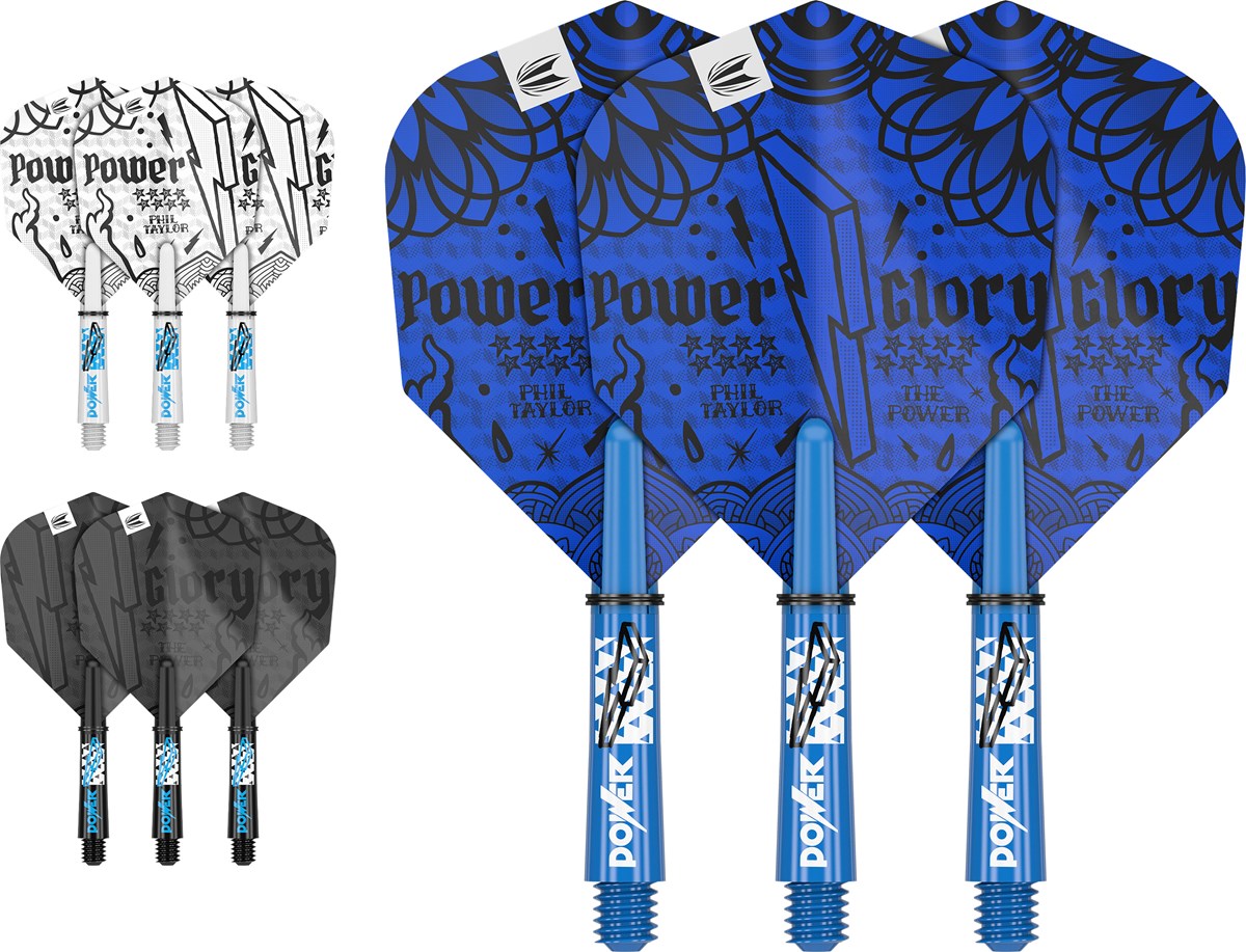Target Darts Phil Taylor Power Ink Flight & Shaft Kit - Short