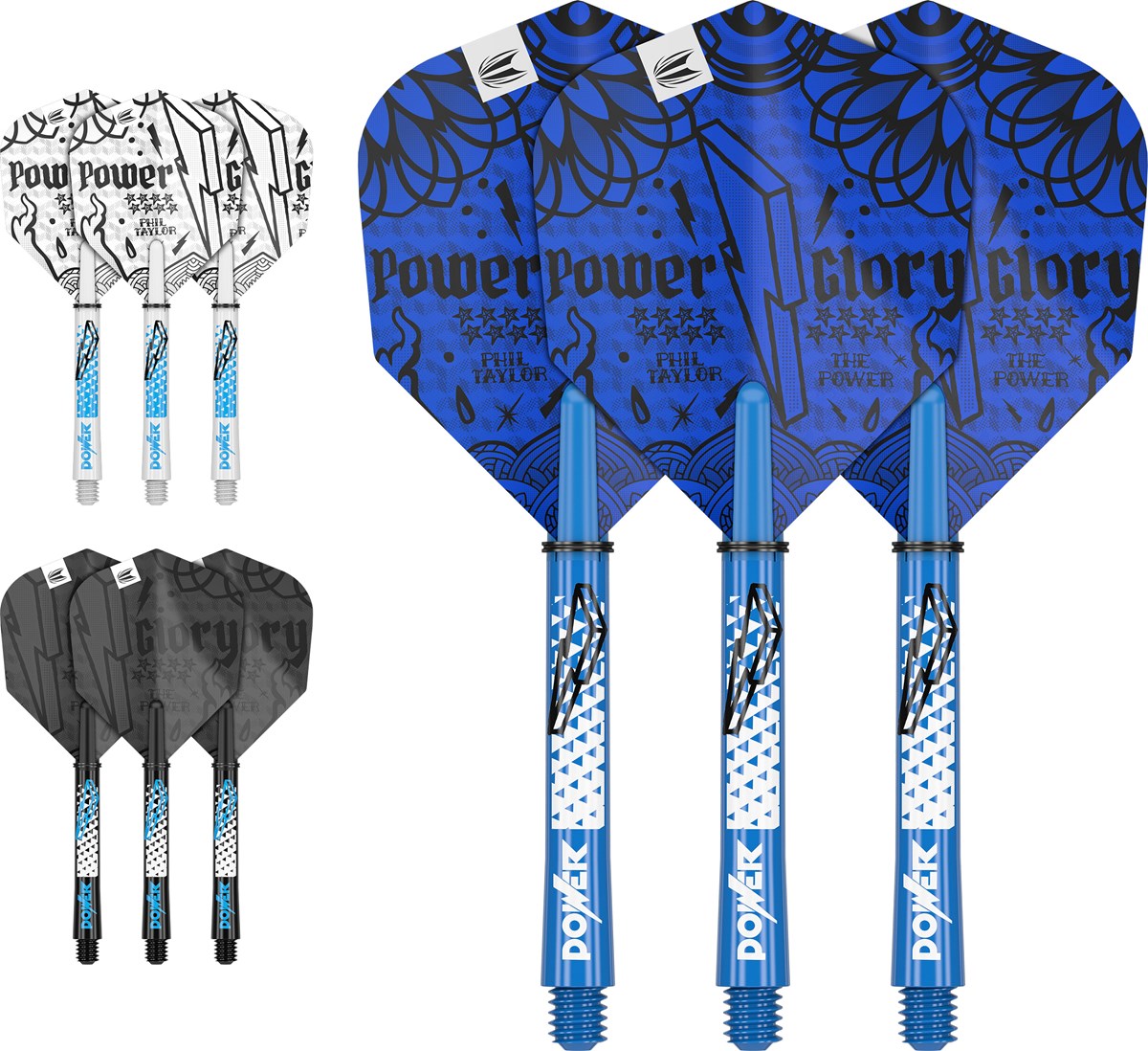 Target Darts Phil Taylor Power Ink Flight & Shaft Kit - Medium