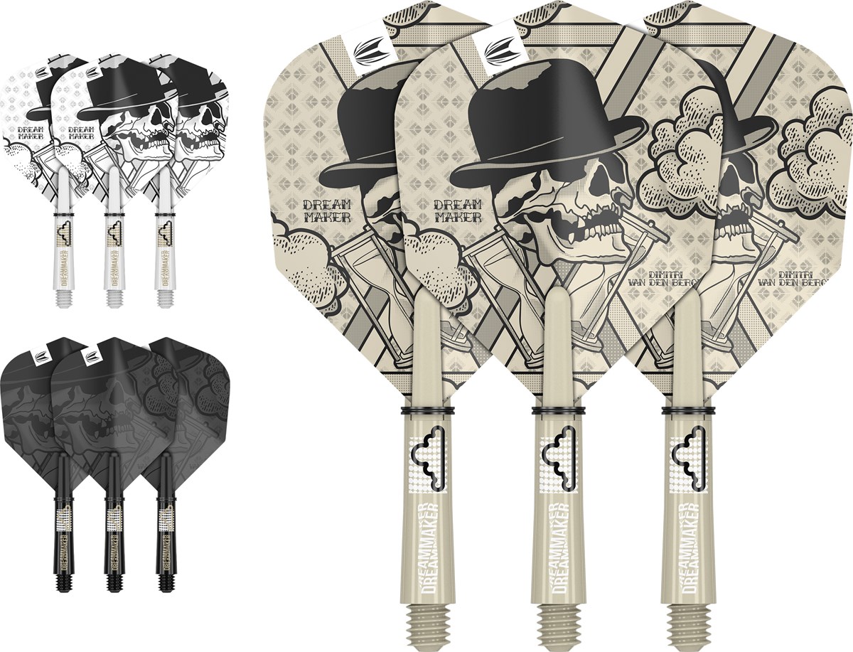 Target Darts Dimitri Van Den Bergh Ink Flight & Shaft Kit - Short