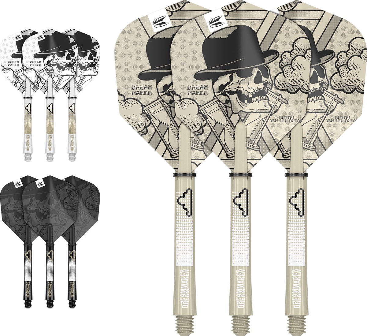 Target Darts Dimitri Van Den Bergh Ink Flight & Shaft Kit - Medium