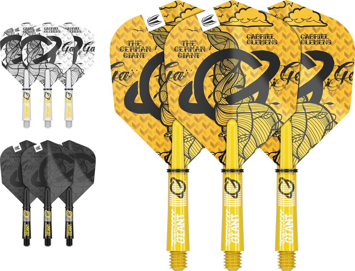 Target Darts Gabriel Clemens Ink Flight & Shaft Kit - Short