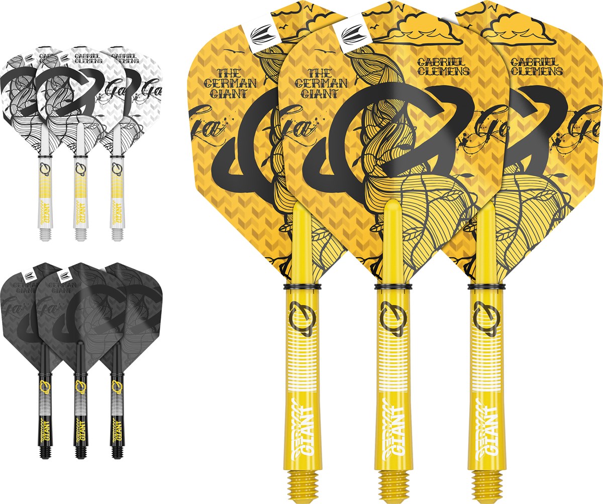 Target Darts Gabriel Clemens Ink Flight & Shaft Kit - Intermediate