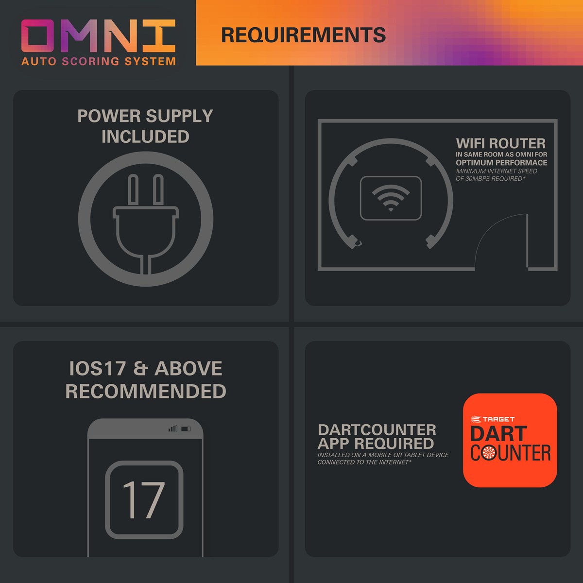 Target Darts Omni Scoring System