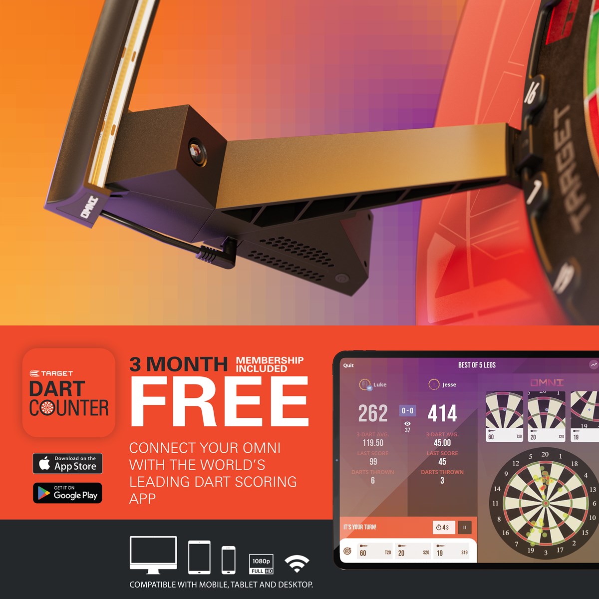 Target Darts Omni Scoring System