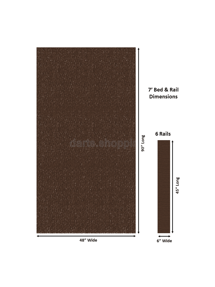 Championship Billiard Fabric Invitational with Teflon 7' Cloth - Brown