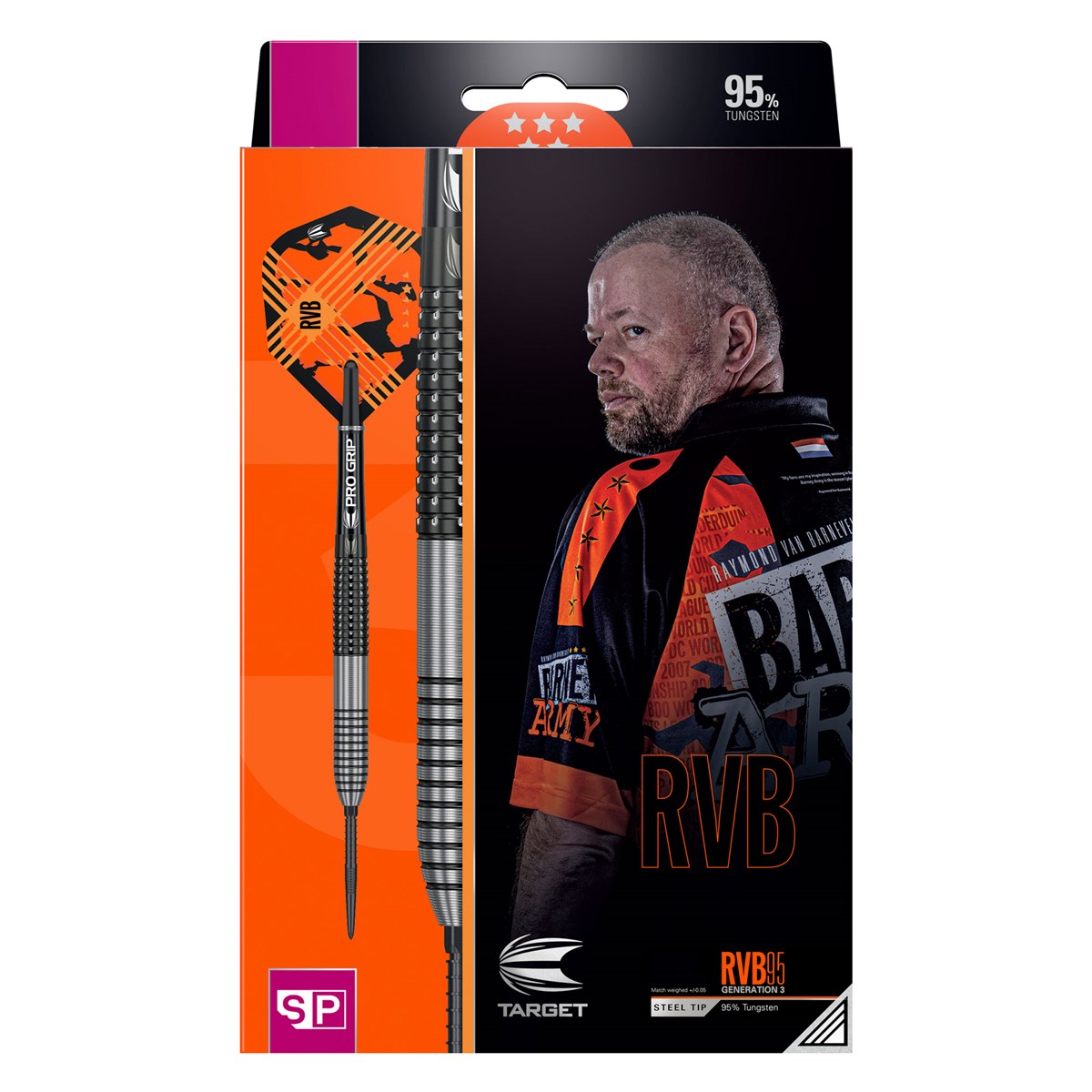 Target Darts RVB G3 95% Swiss Point Steel Tip Darts 21 grams