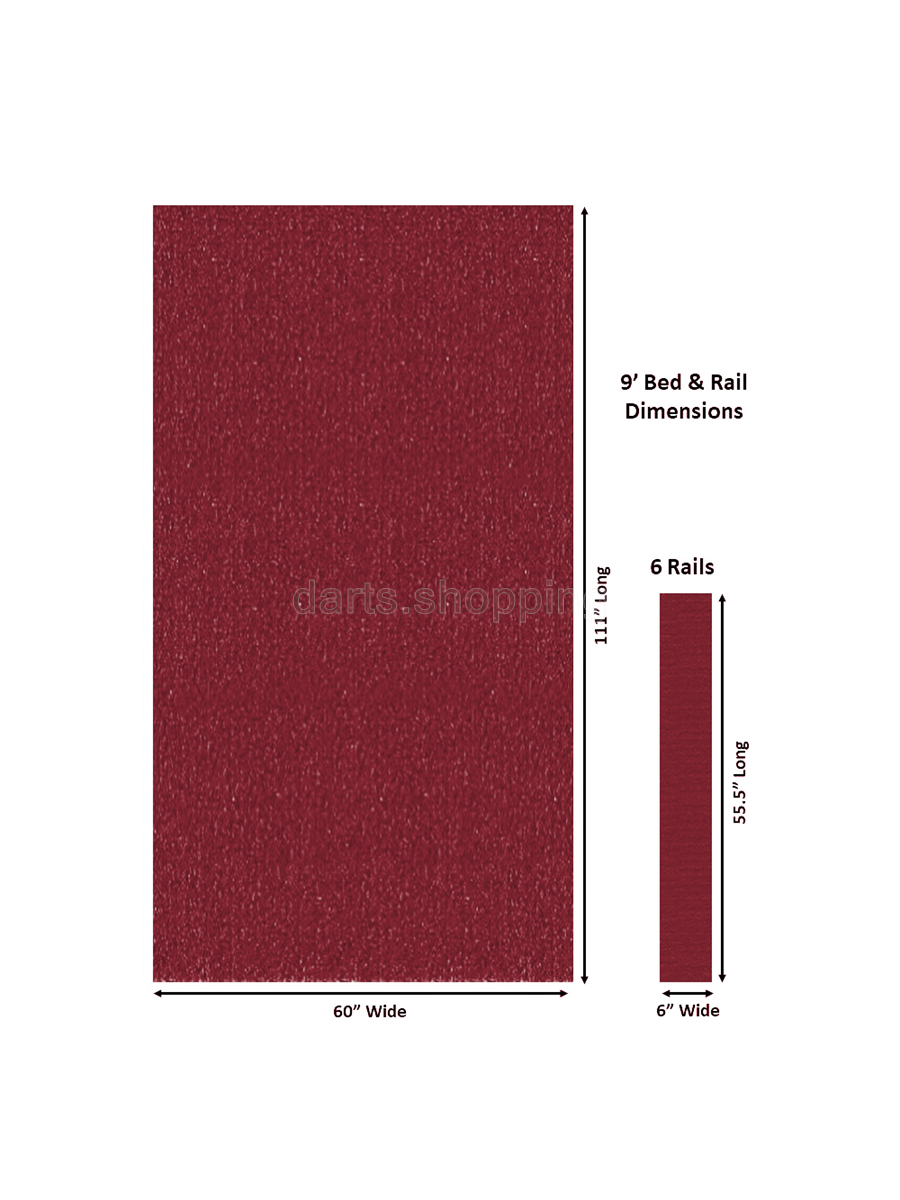 Championship Billiard Fabric Invitational with Teflon 9' Cloth - Burgundy