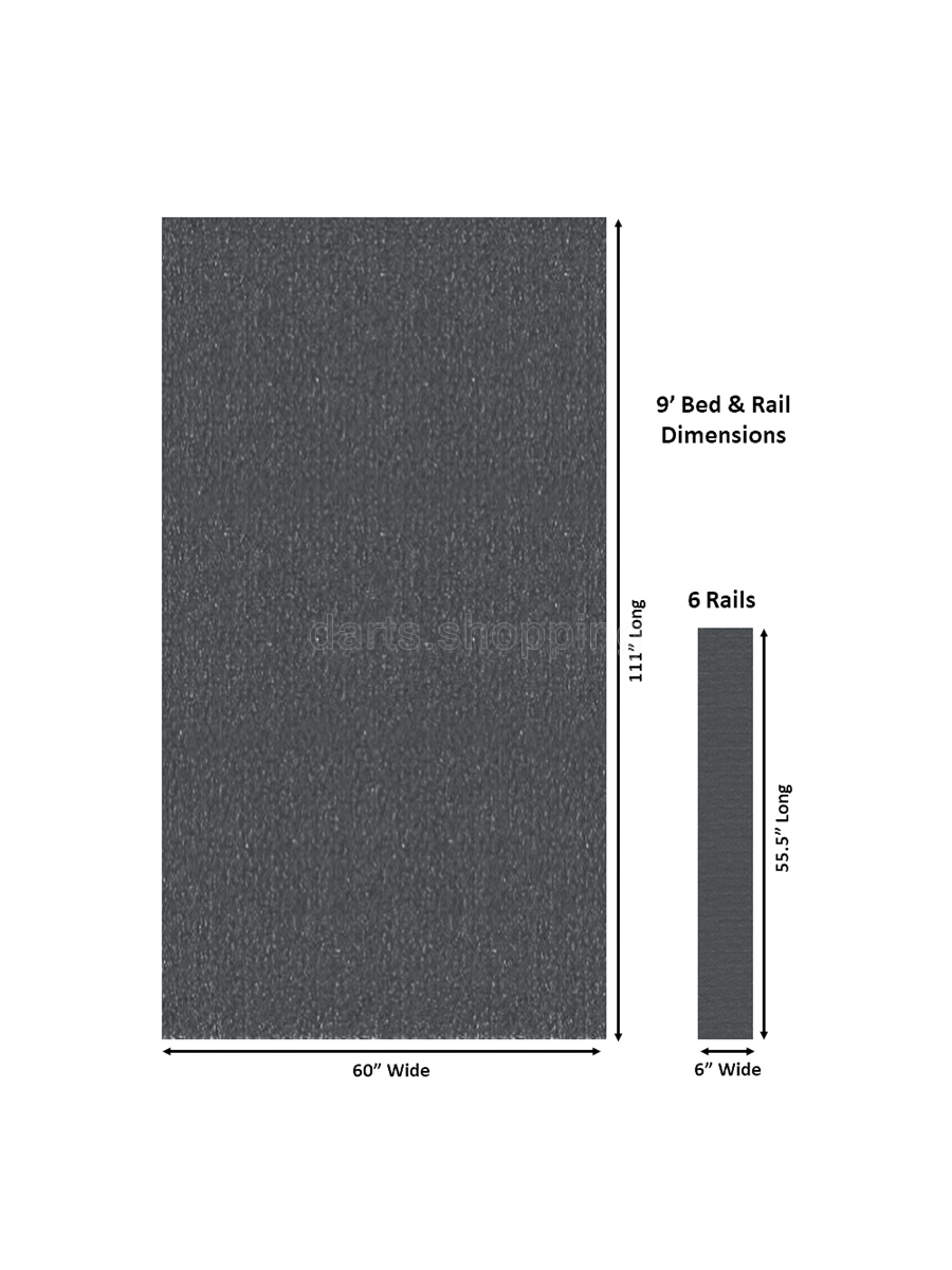 Championship Billiard Fabric Invitational with Teflon 9' Cloth - Charcoal