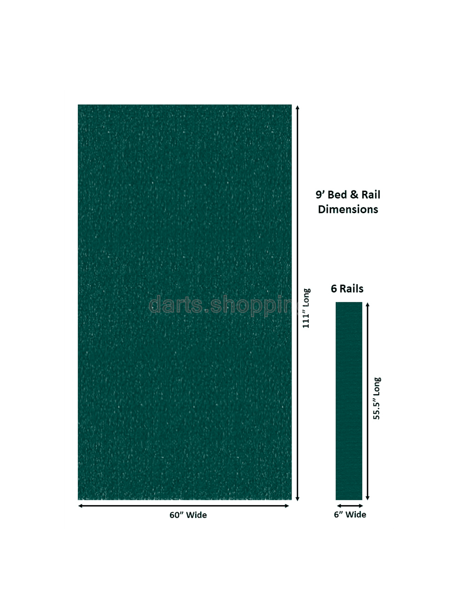Championship Billiard Fabric Invitational with Teflon 9' Cloth - Dark Green