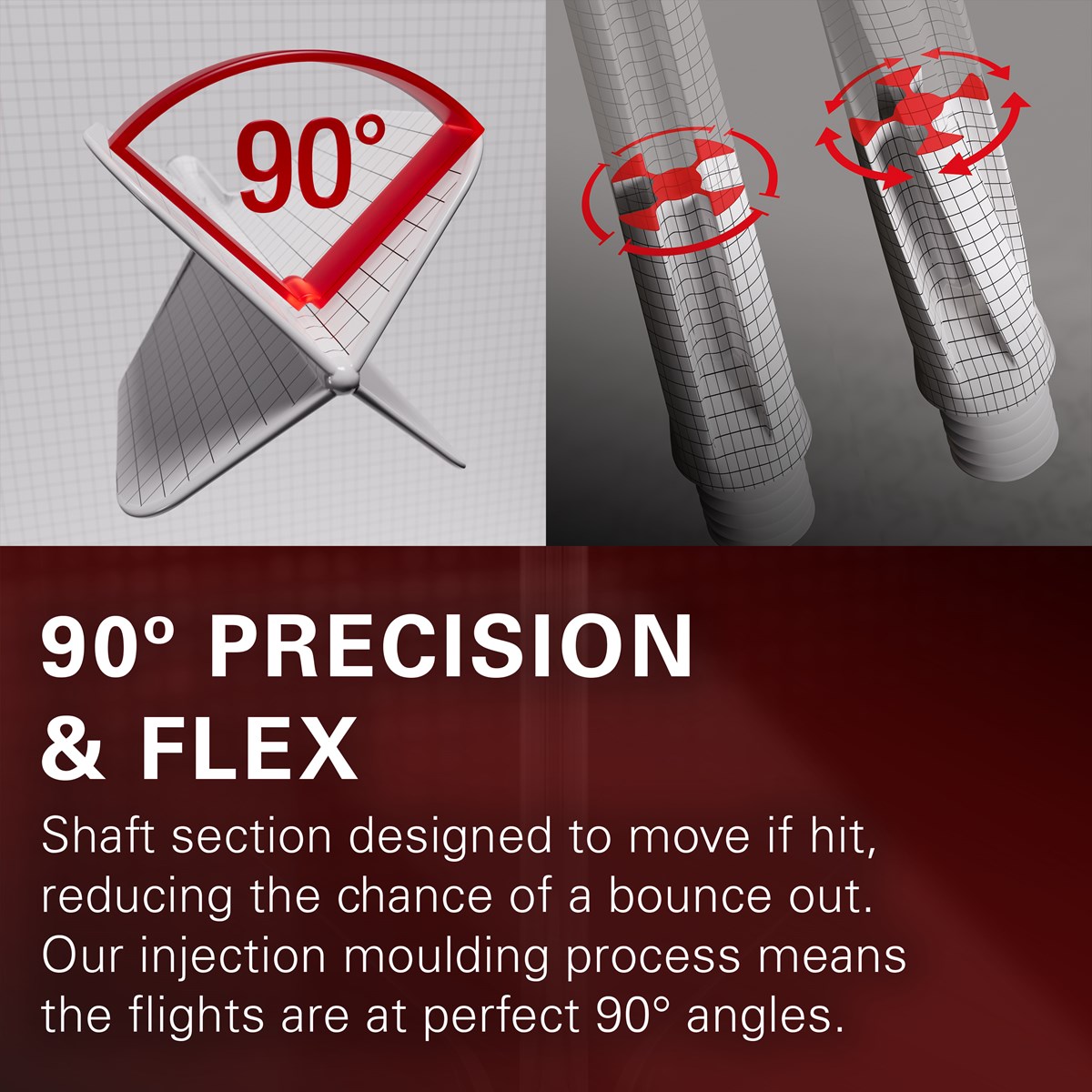 Target Darts K-Flex System - No. 6 Flight / Short Shaft - Green