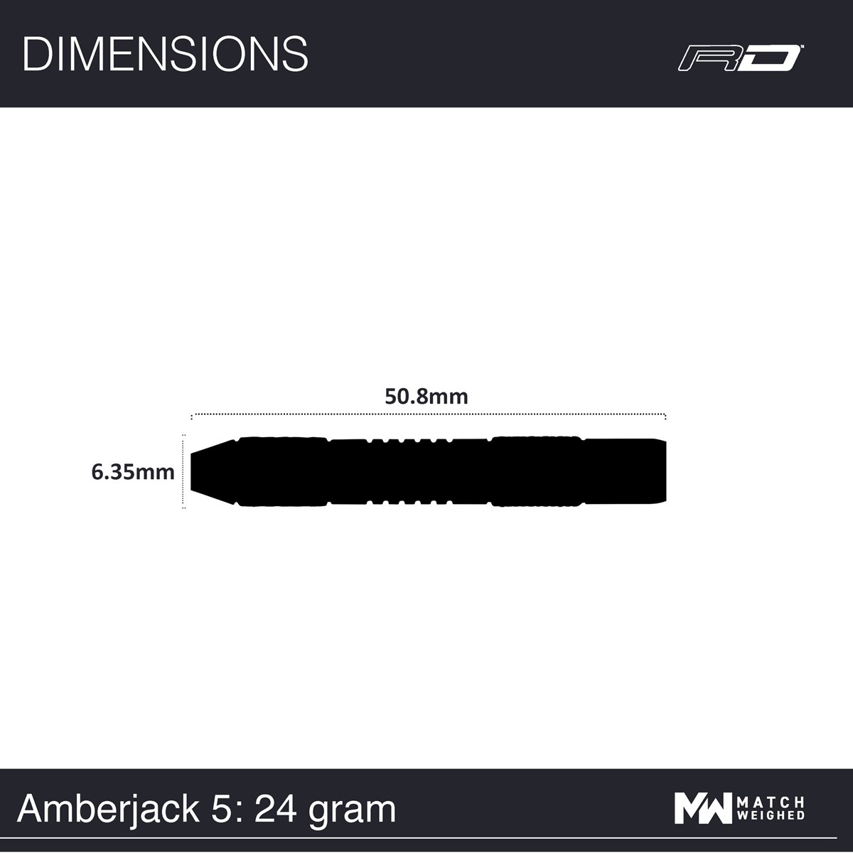 Red Dragon Amberjack 5 90% Tungsten Steel Tip Darts (24 grams)