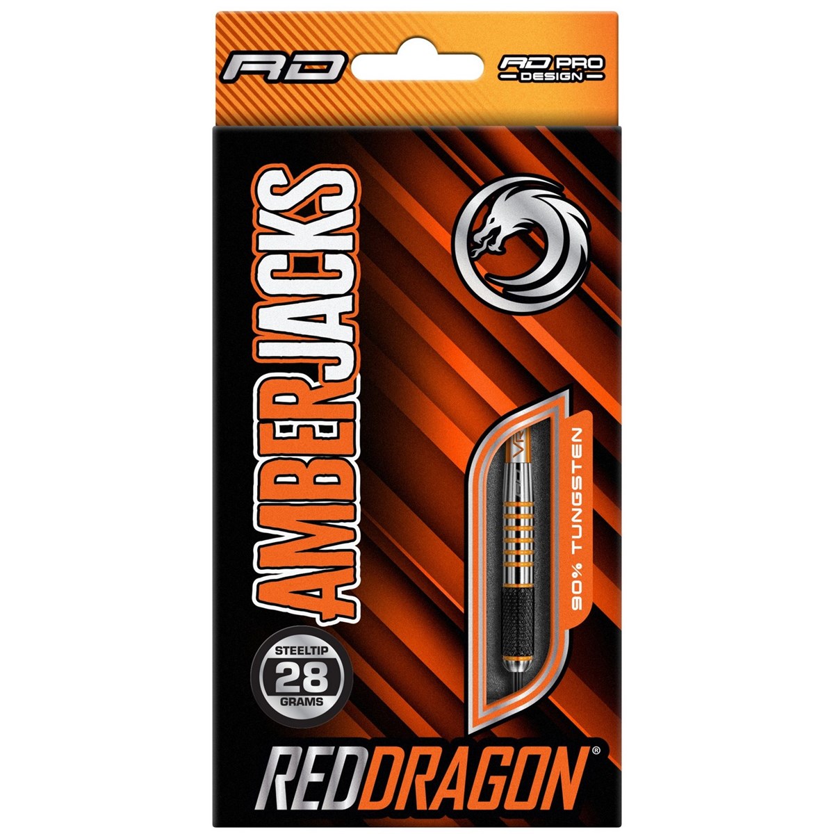 Red Dragon Amberjack 9 90% Tungsten Steel Tip Darts (28 grams)
