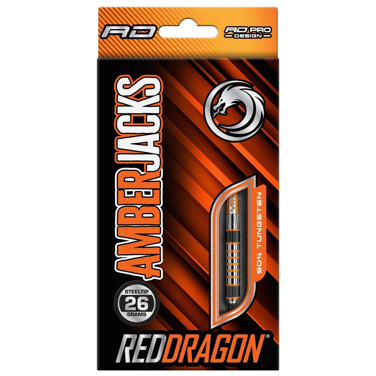 Red Dragon Amberjack 7 90% Tungsten Steel Tip Darts (26 grams)