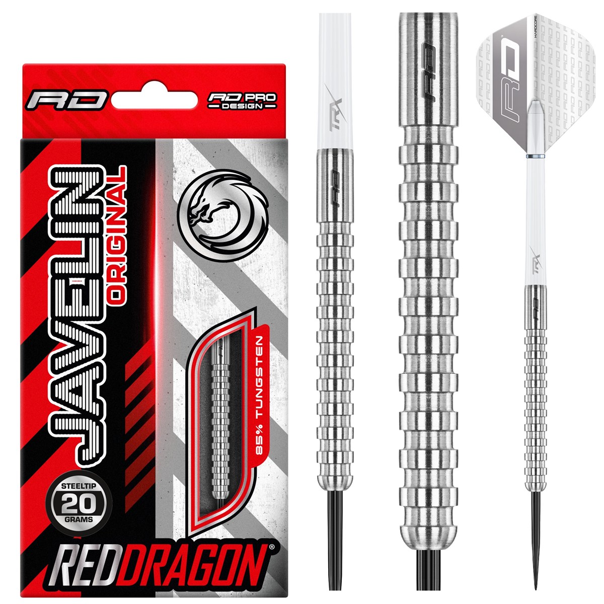Red Dragon Javelin Original 85% Tungsten Steel Tip Darts (20 grams)