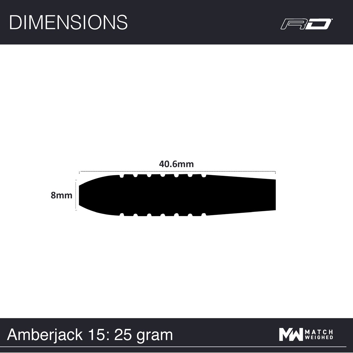 Red Dragon Amberjack 15 90% Tungsten Steel Tip Darts (25 grams)