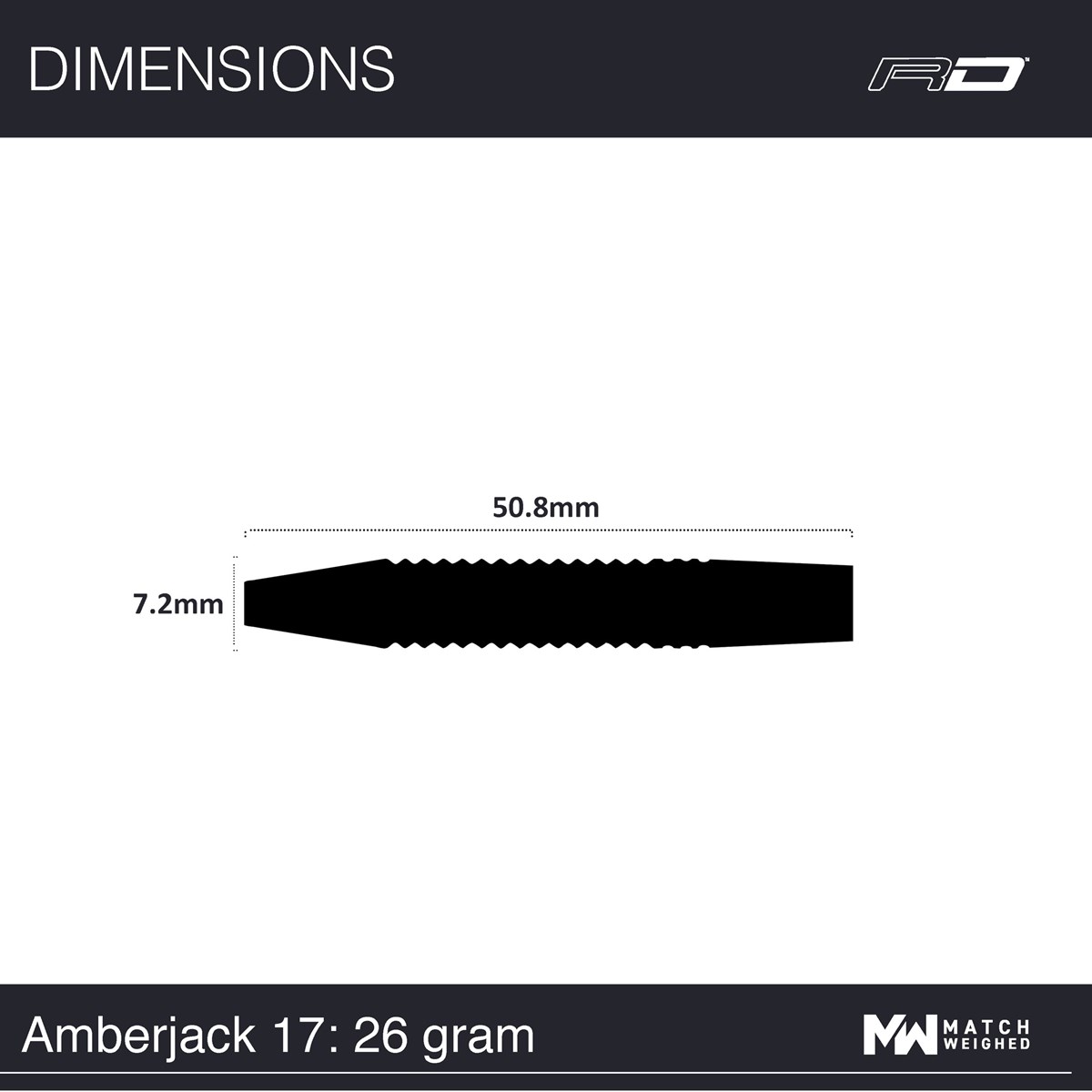 Red Dragon Amberjack 17 90% Tungsten Steel Tip Darts (26 grams)