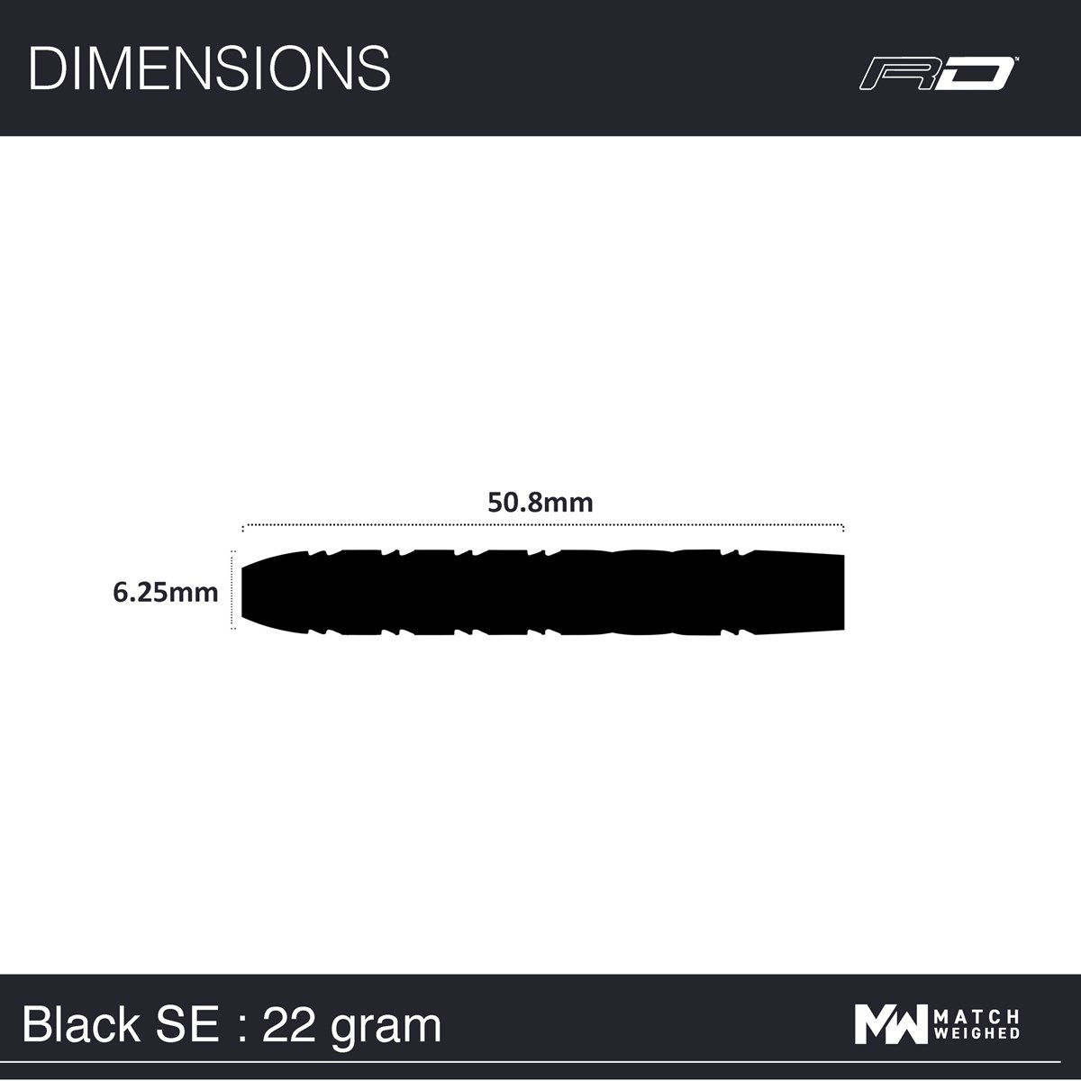 Red Dragon Gerwyn Price Black SE 90% Tungsten Steel Tip Darts (22 grams)