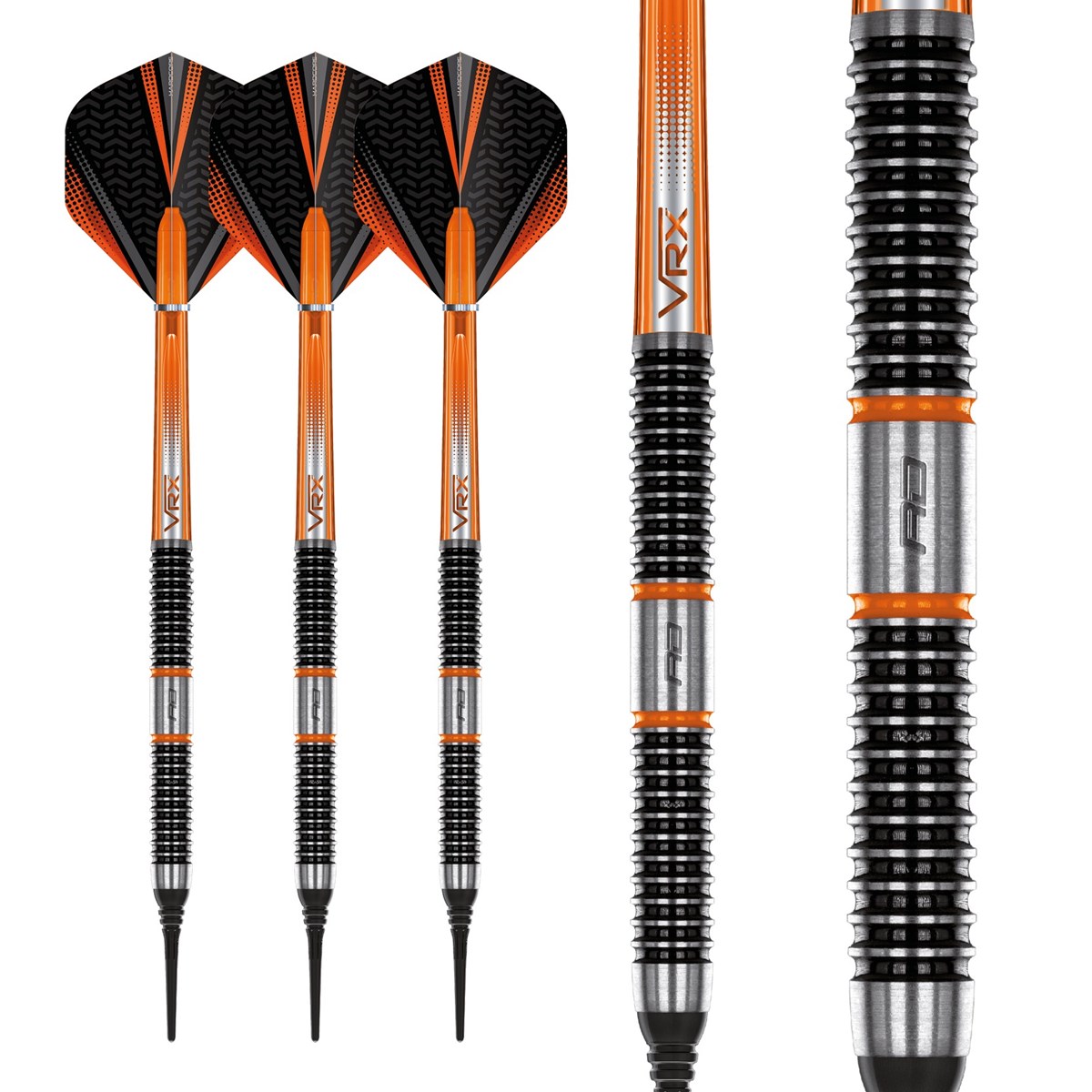 Red Dragon Amberjack 18 90% Tungsten Soft Tip Darts (18 grams)