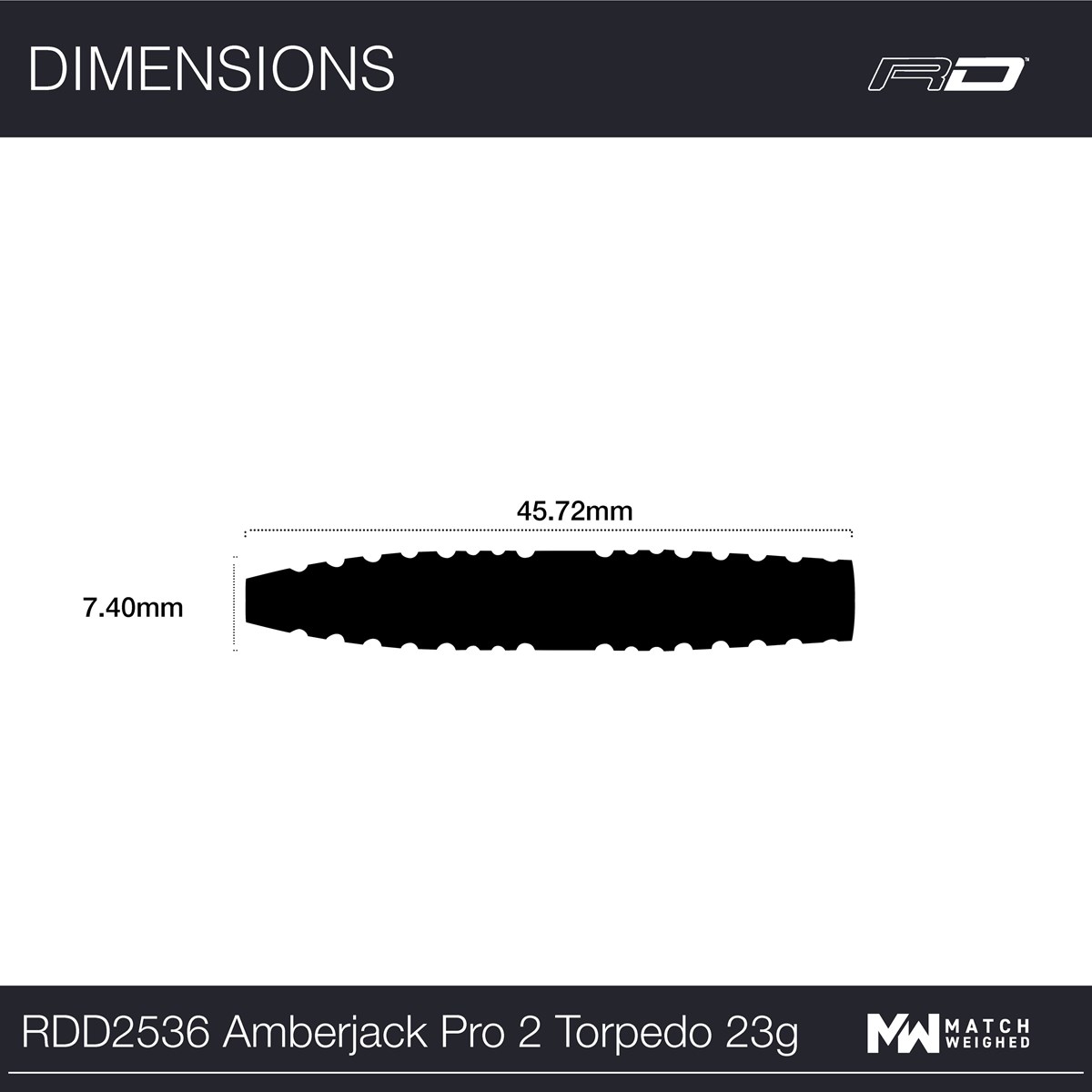 Red Dragon Amberjack Pro 2 90% Tungsten Steel Tip Darts (23 grams)