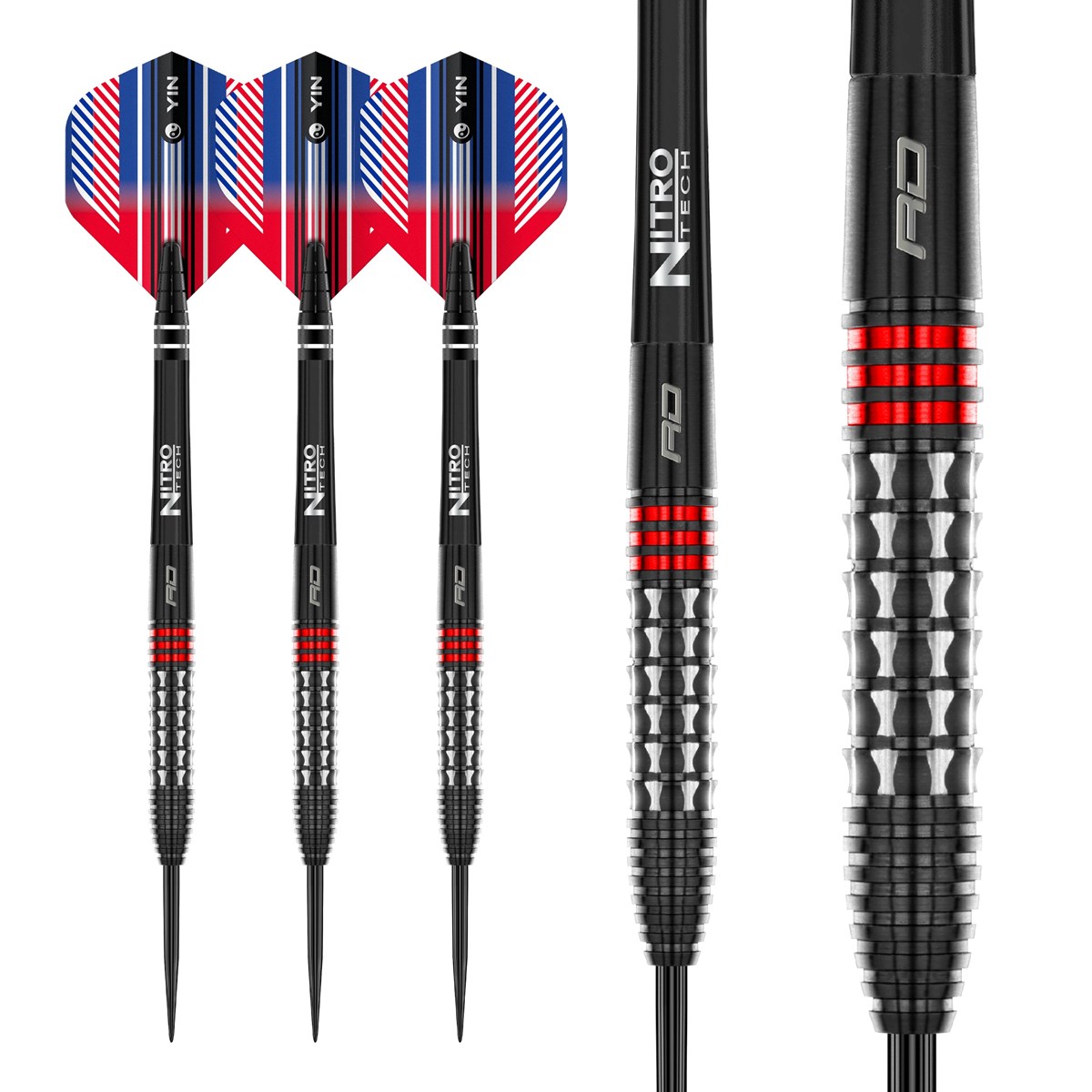 Red Dragon Vengeance Red 90% Tungsten Steel Tip Darts (22 grams)