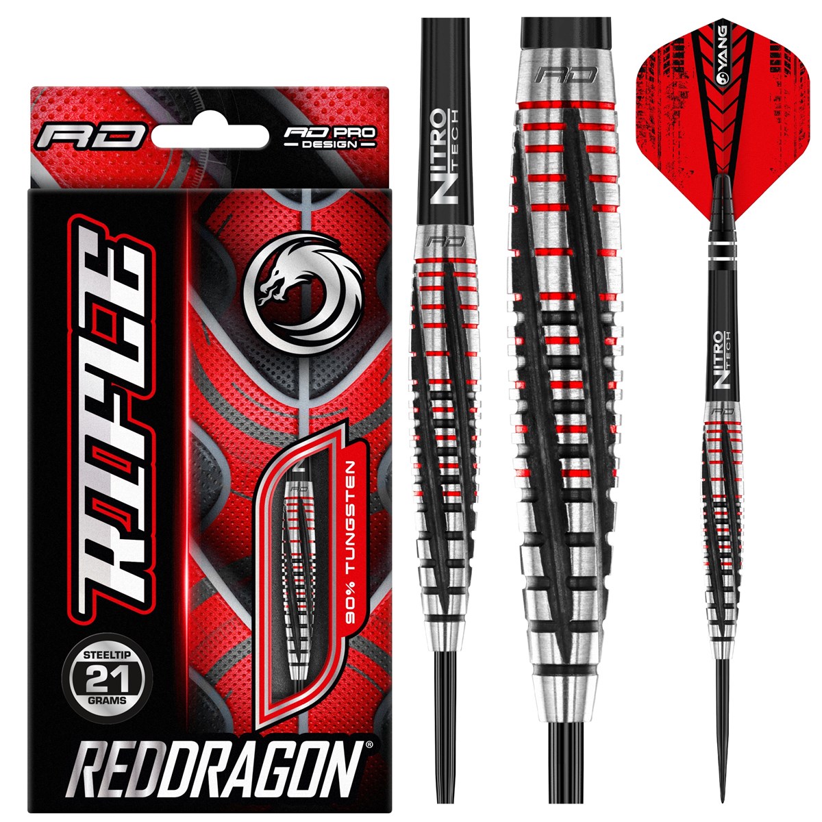 Red Dragon Rifle 90% Tungsten Steel Tip Darts (21 grams)