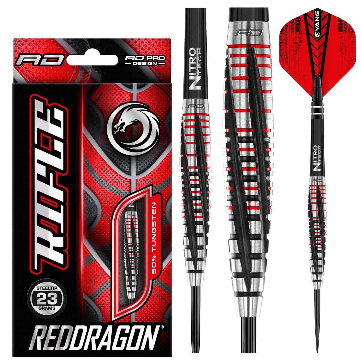 Red Dragon Rifle 90% Tungsten Steel Tip Darts (23 grams)