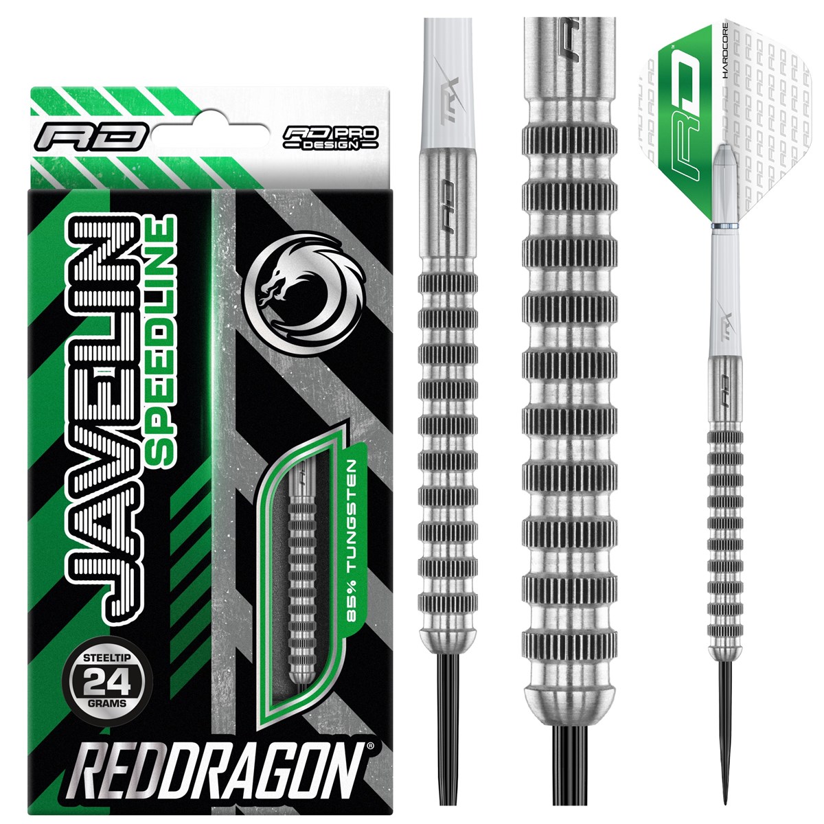 Red Dragon Javelin Speedline 85% Tungsten Steel Tip Darts (24 grams)