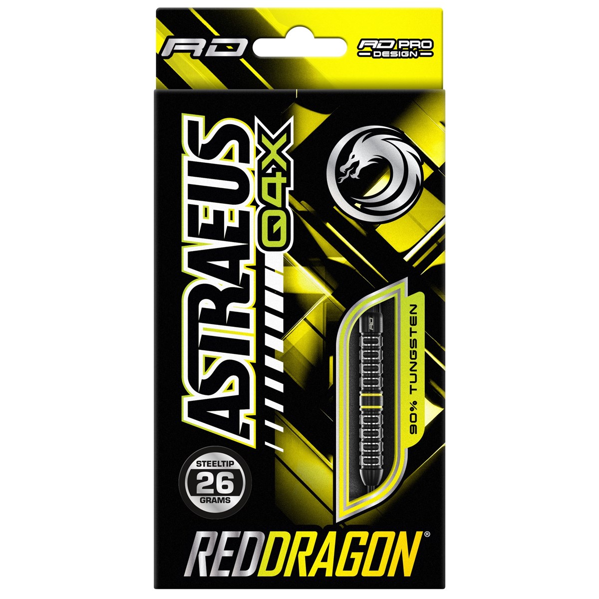 Red Dragon Astraeus Q4X Parallel 90% Tungsten Steel Tip Darts (26 grams)