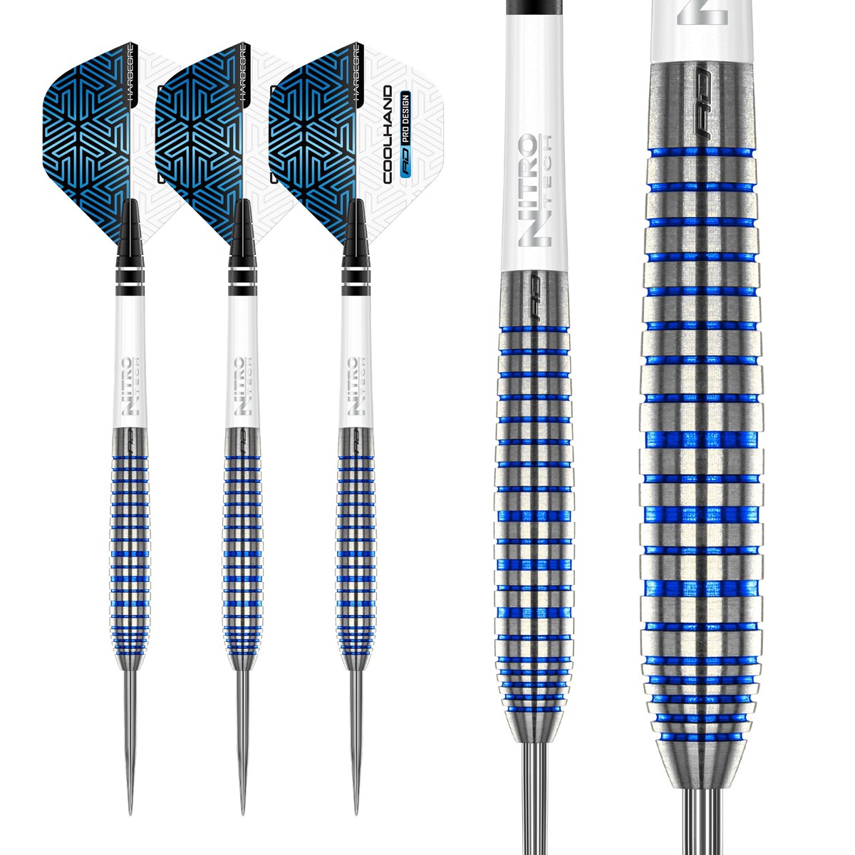 Red Dragon Luke Humphries TX3 Cool Blue SE 90% Tungsten Steel Tip Darts (24 grams)