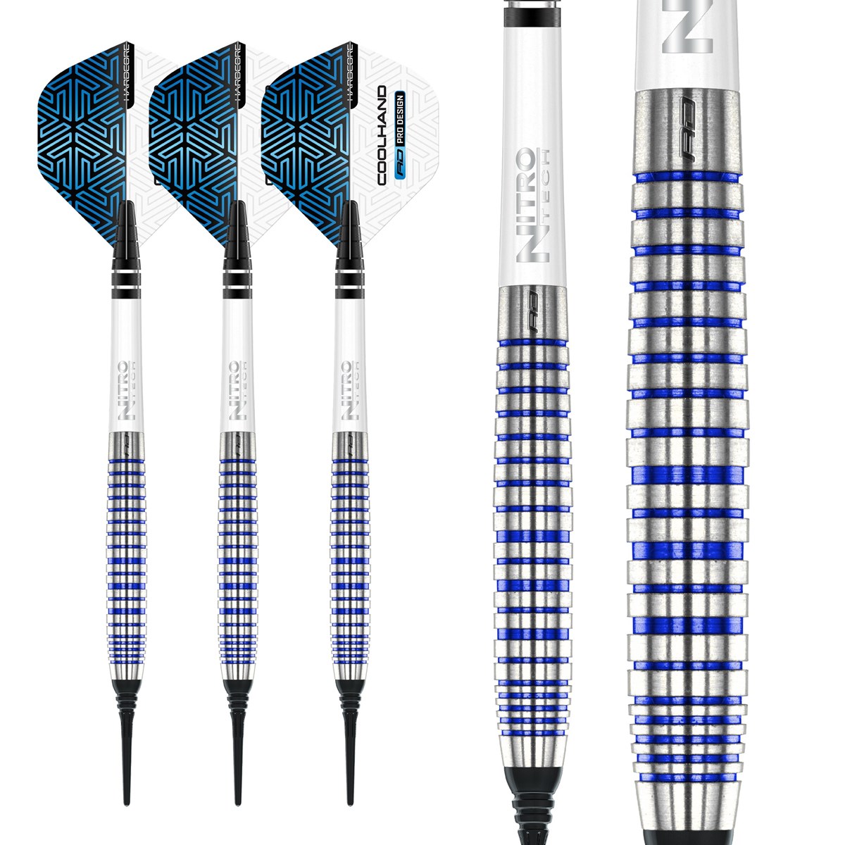Red Dragon Luke Humphries TX3 Cool Blue SE 90% Tungsten Soft Tip Darts (18 grams)