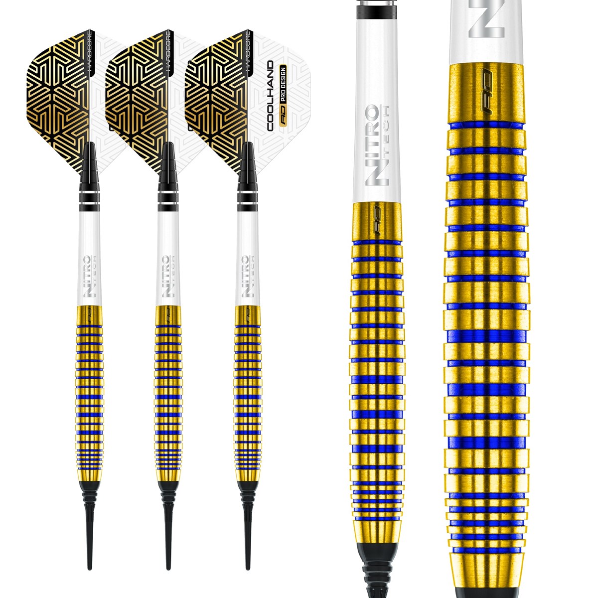 Red Dragon Luke Humphries TX3 Gold SE 90% Tungsten Soft Tip Darts (18 grams)