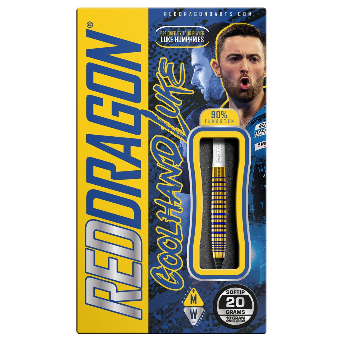 Red Dragon Luke Humphries TX3 Gold SE 90% Tungsten Soft Tip Darts (18 grams)