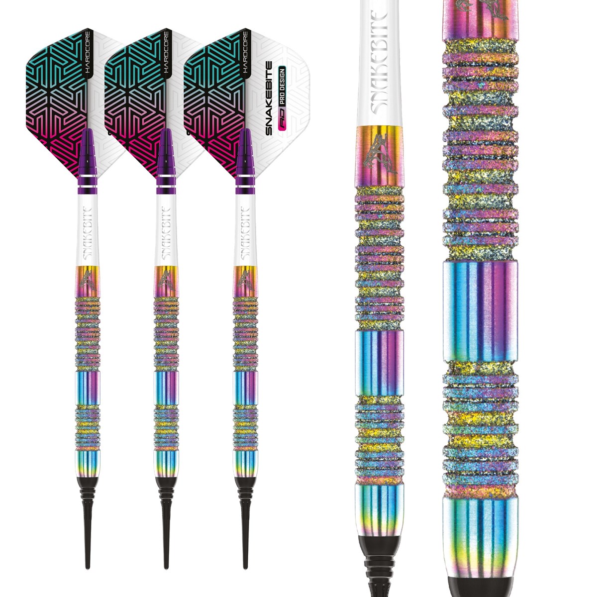 Red Dragon Peter Wright Diamond Fusion Spectron SE 90% Tungsten Soft Tip Darts (18 grams)