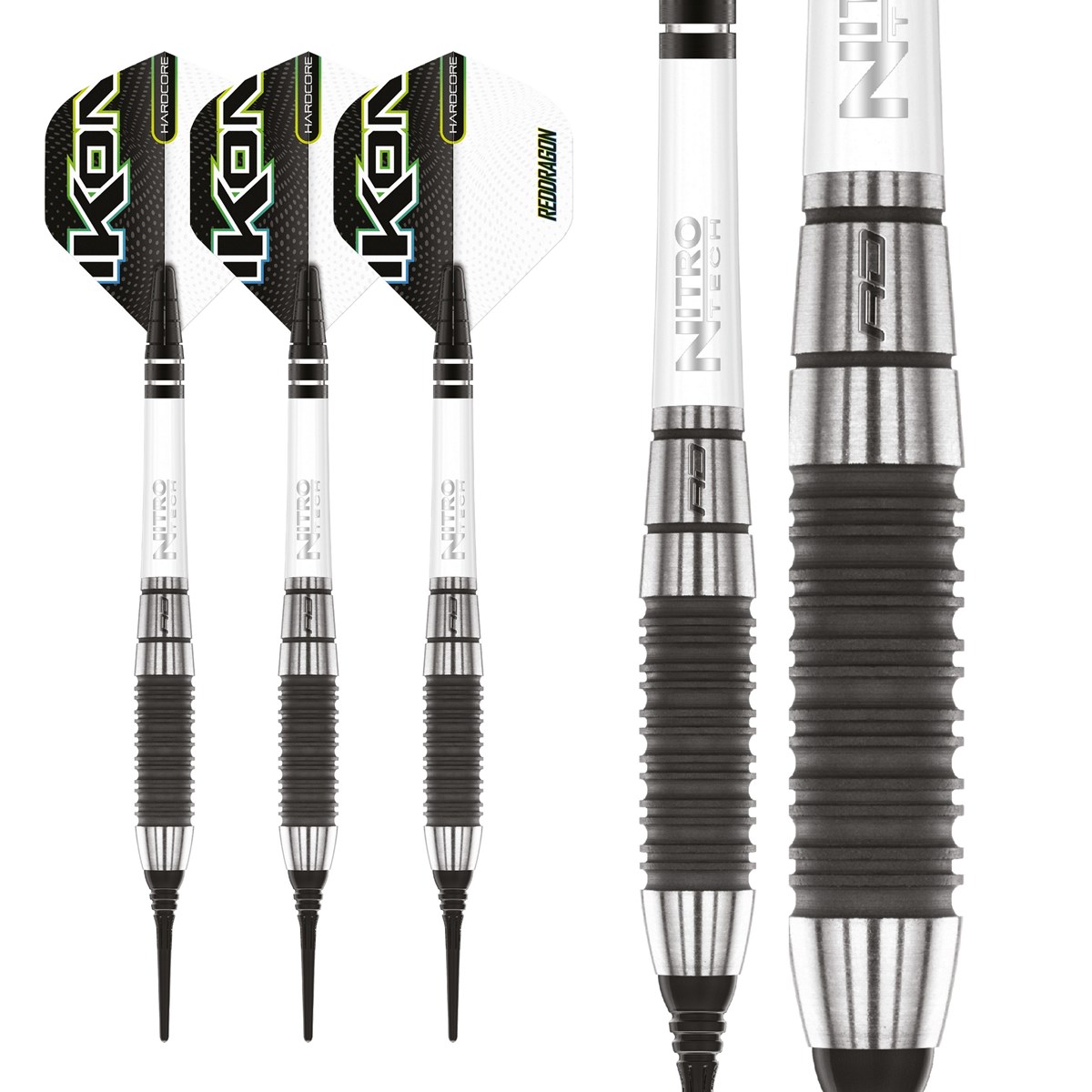 Red Dragon Ikon 1.2 85% Tungsten Soft Tip Darts (18 grams)