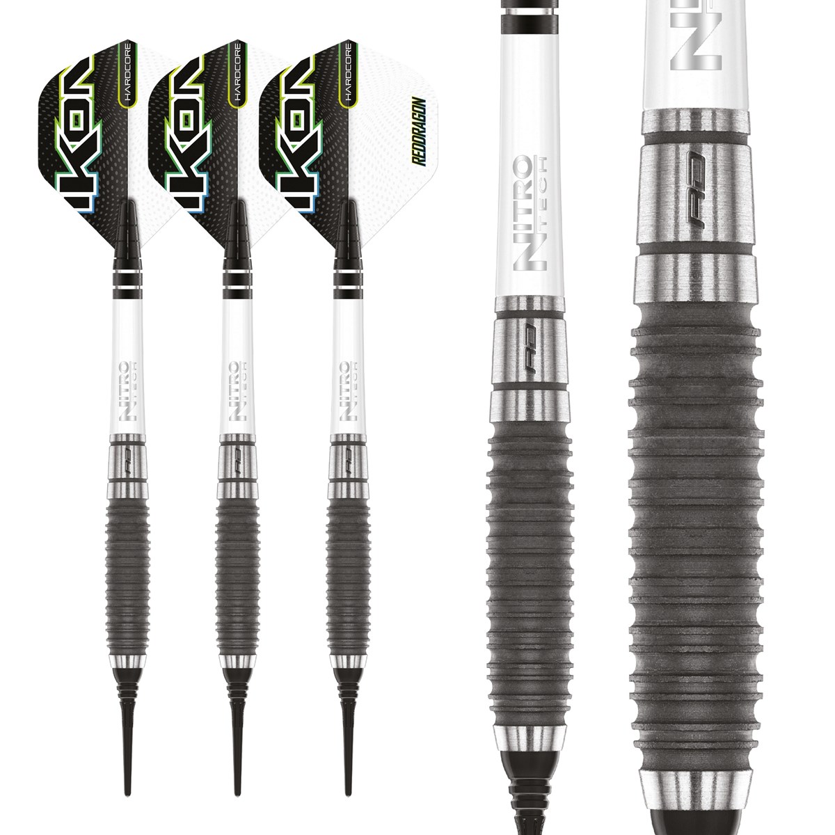 Red Dragon Ikon 1.3 85% Tungsten Soft Tip Darts (18 grams)