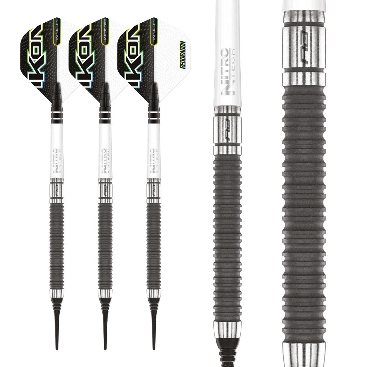 Red Dragon Ikon 1.4 85% Tungsten Soft Tip Darts (18 grams)