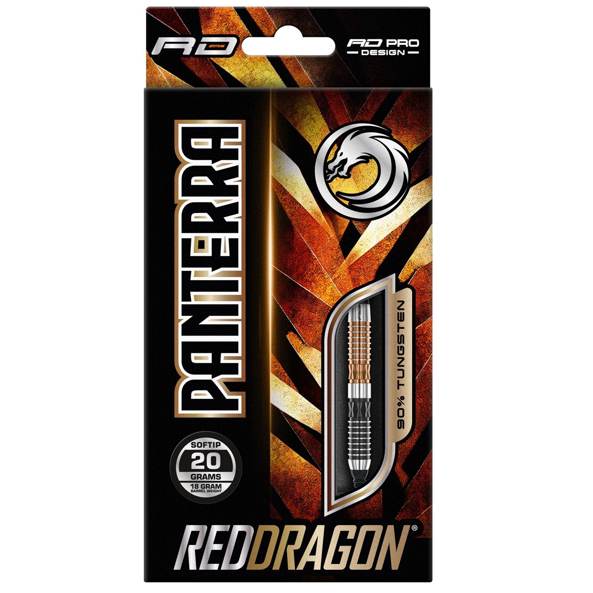 Red Dragon Panterra 90% Tungsten Soft Tip Darts (18 grams)