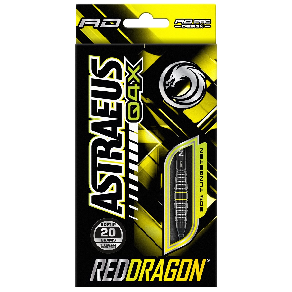 Red Dragon Astraeus Q4X Torpedo 90% Tungsten Soft Tip Darts (18 grams)