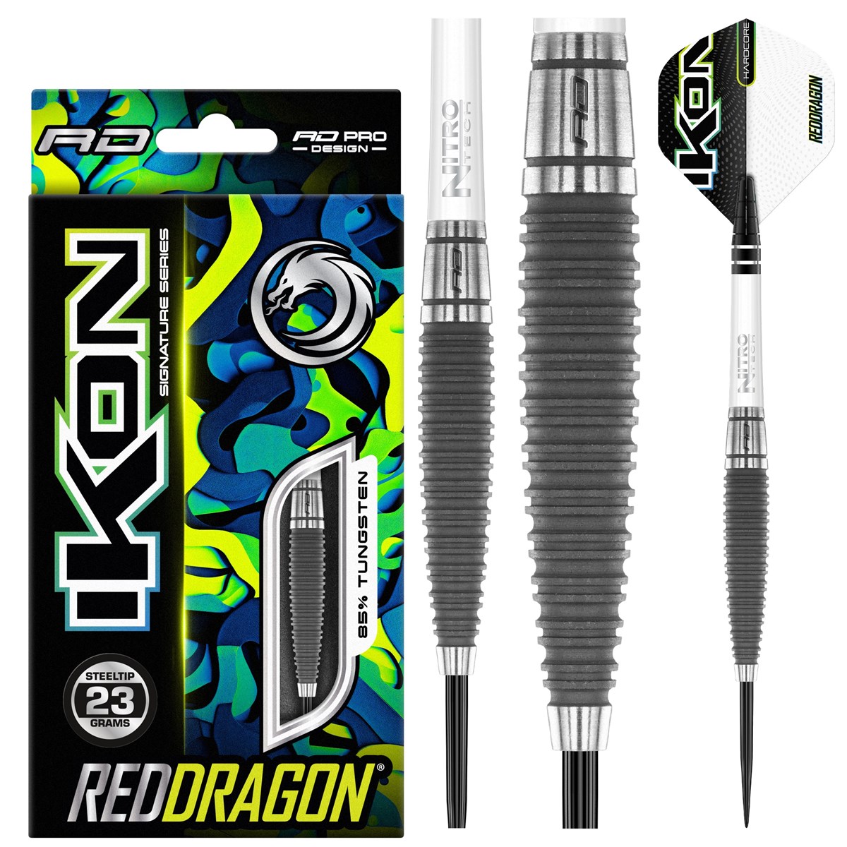 Red Dragon Ikon 1.1 85% Tungsten Steel Tip Darts (23 grams)