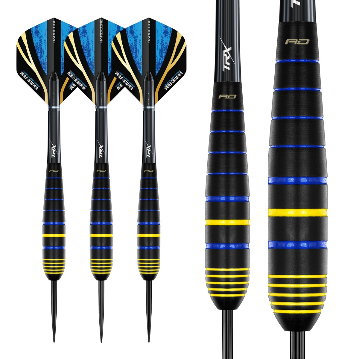 Red Dragon Luke Humphries World Champion Brass Steel Tip Darts (22 grams)