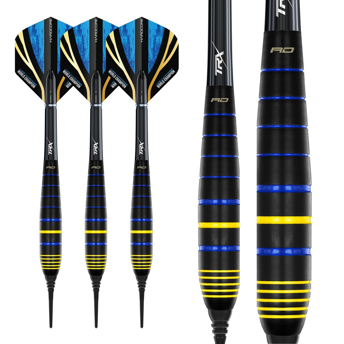 Red Dragon Luke Humphries World Champion Brass Soft Tip Darts (18 grams)