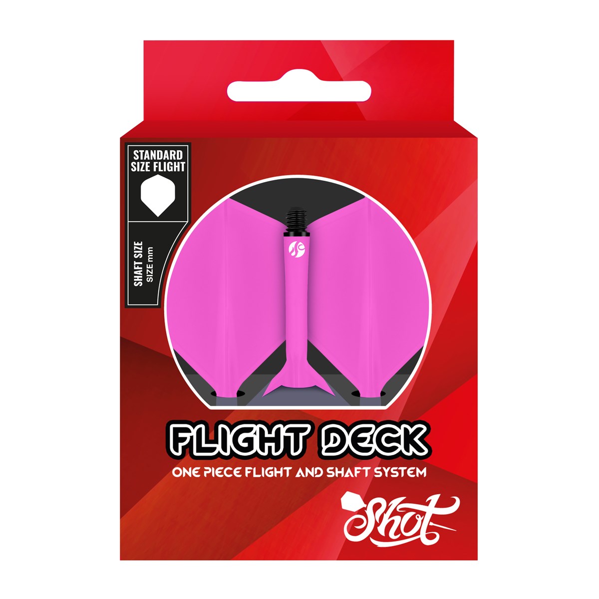 Shot Flight Deck Flight / Shaft Combo - Standard / Short Shaft - Pink