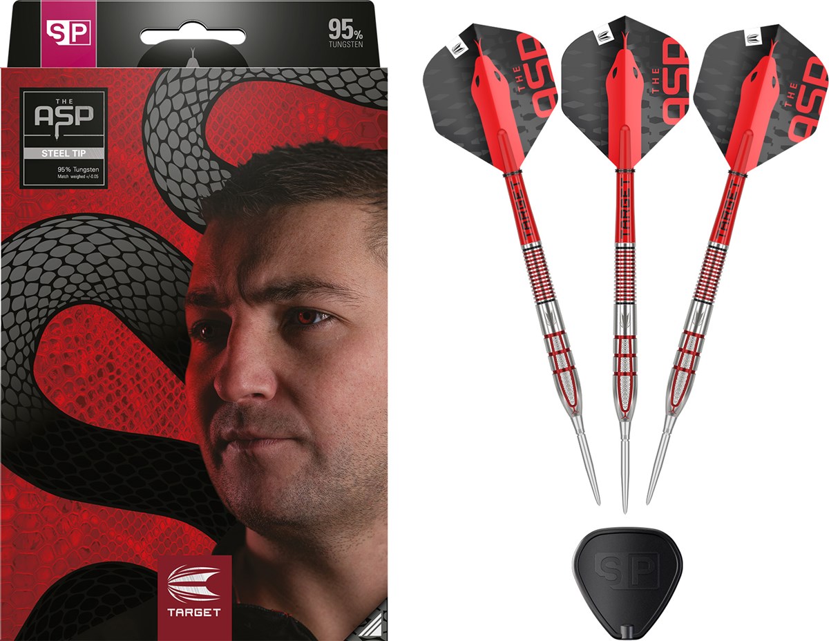 Target Darts Aspinall G2 95% Tungsten SP Steel Tip Darts 24 grams