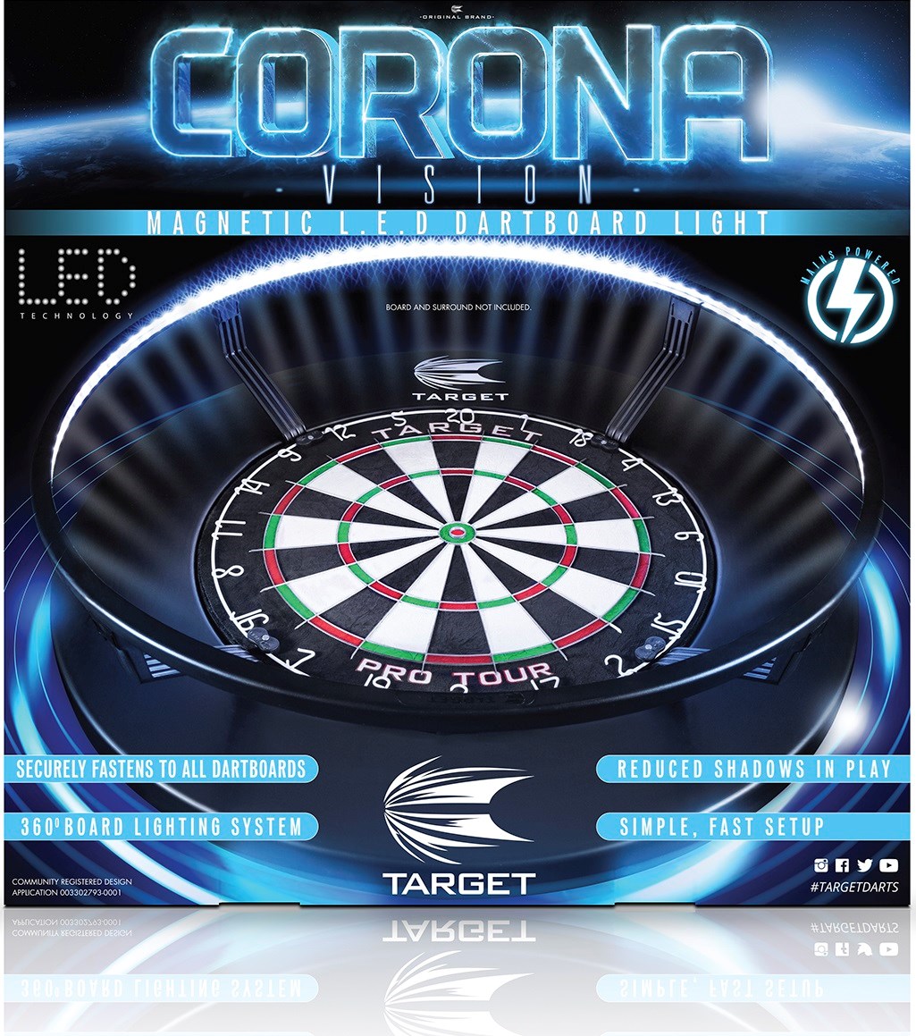 Target Corona Vision Magnetic L.E.D. Dartboard Light