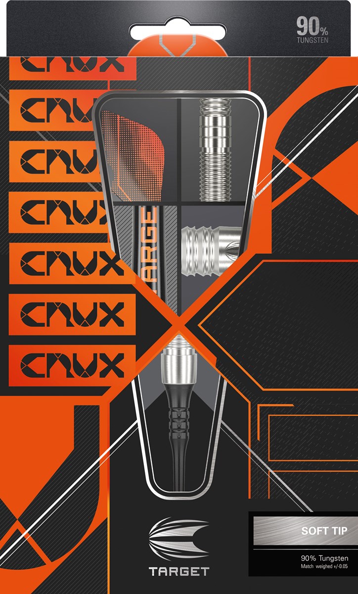 Target Darts Crux 10 90% Soft Tip Darts 18 grams