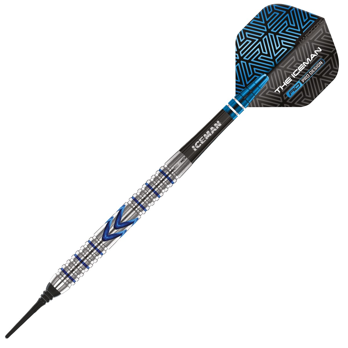 Red Dragon Gerwyn Price Iceman Midnight Edition 90% Tungsten Soft Tip Darts (18 grams)