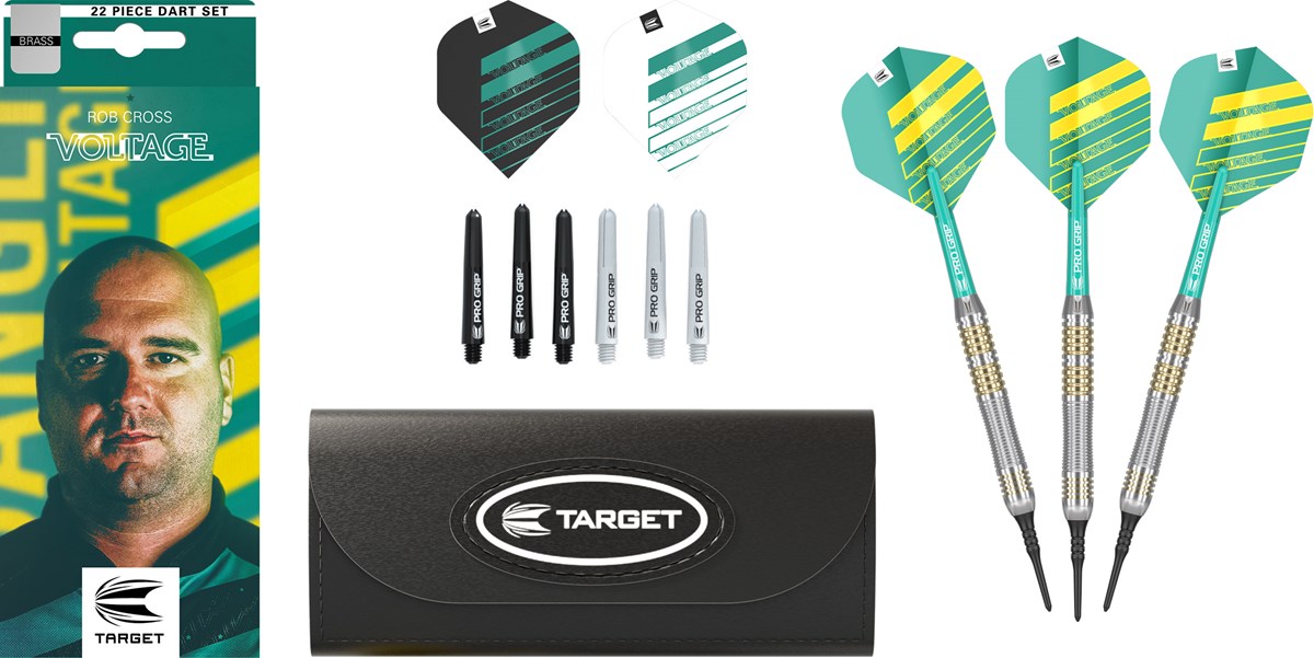 Target Darts Rob Cross Brass Soft Tip Darts 18 grams