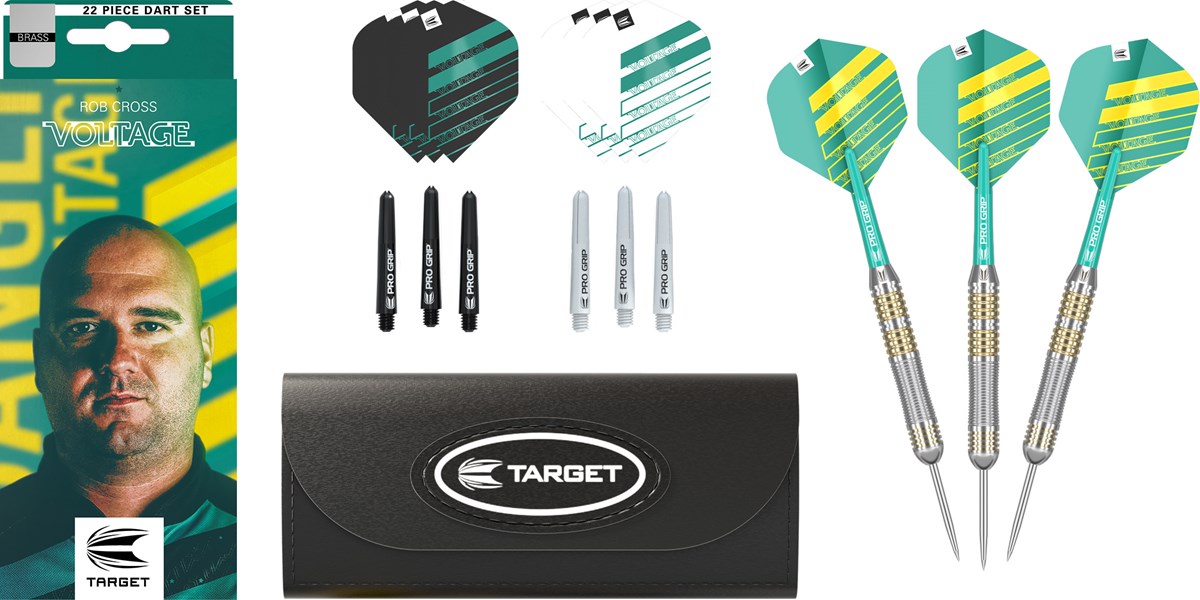 Target Darts Rob Cross Brass Steel Tip Darts 22 grams