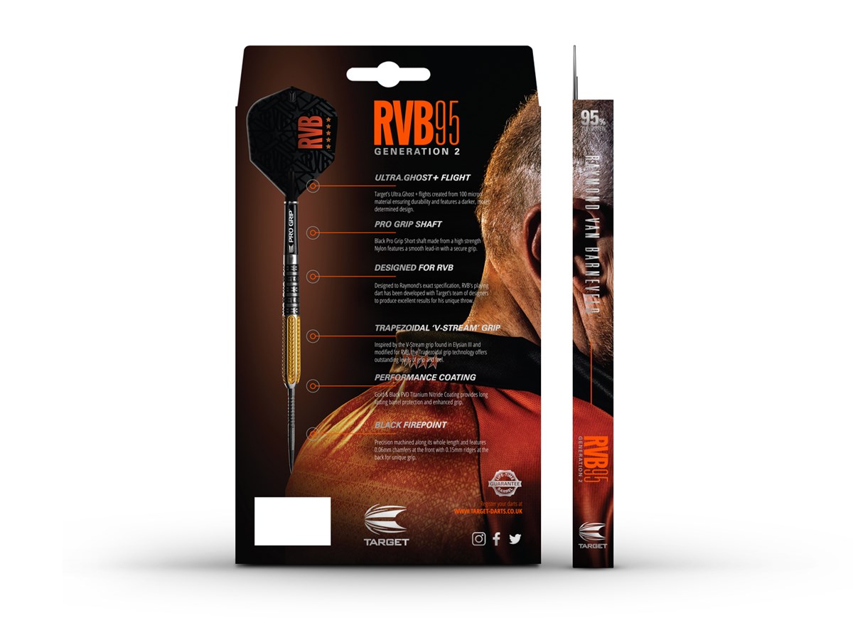 Target Darts Raymond Van Barneveld G2 95% Tungsten 25 grams