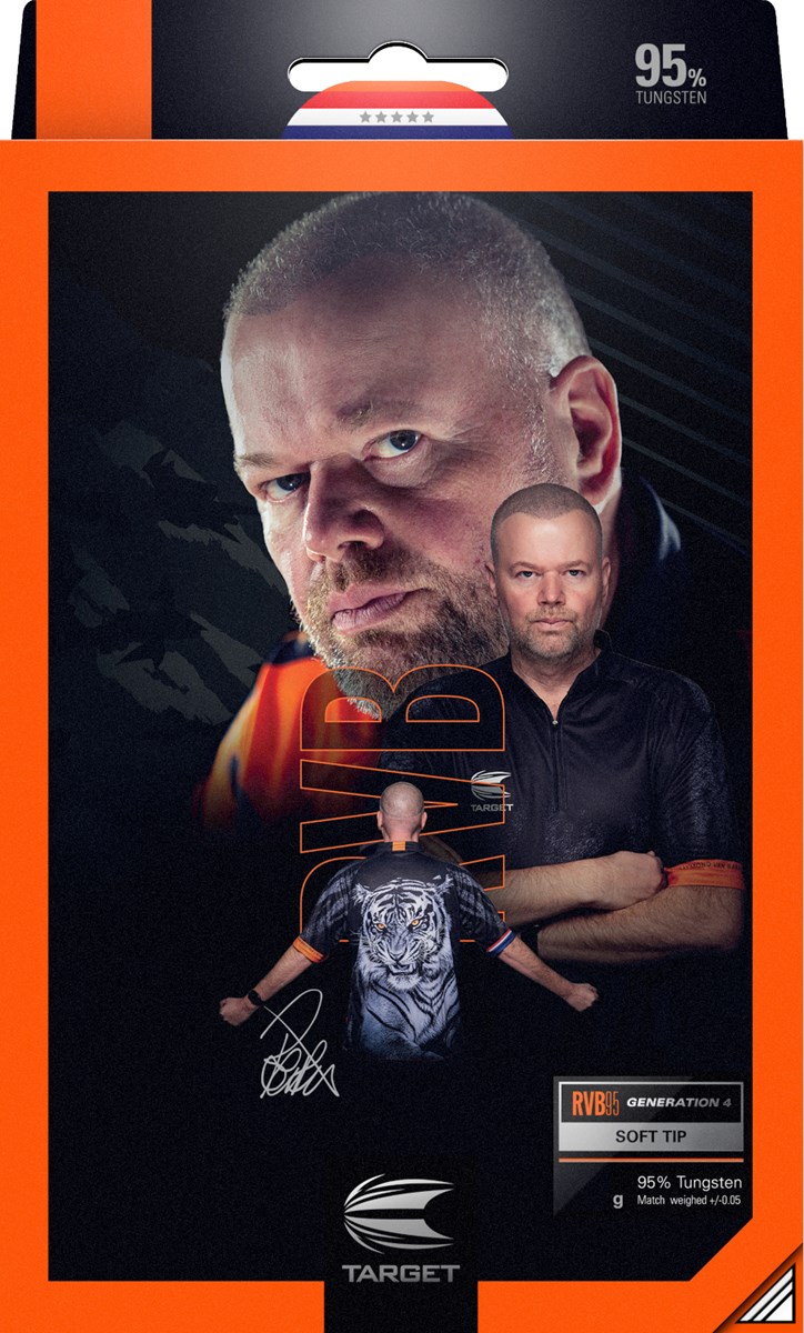 Target Darts Raymond Van Barneveld Gen 4 95% Soft Tip Darts 20 grams
